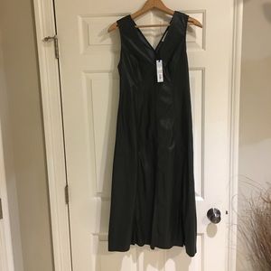 Green Faux Leather Dress! Size 6
